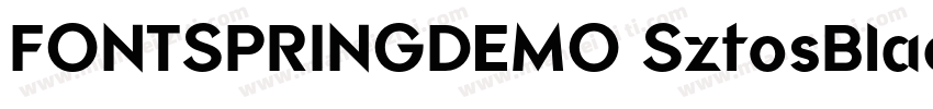 FONTSPRINGDEMO SztosBlackRegularot字体转换